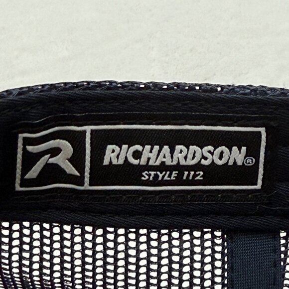 Smurfit Westrock Adjustable Snapback Meshback Cap Hat Gray Blue Richardson - Picture 8 of 9